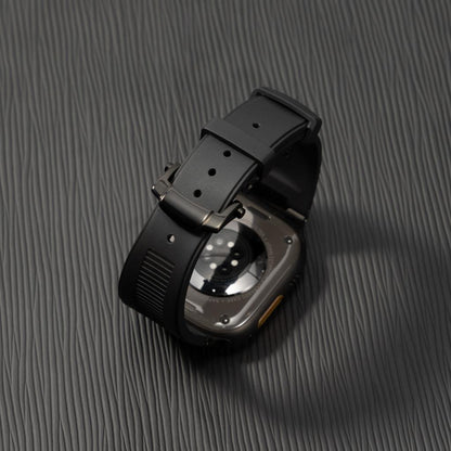Chrono-Strata Apple Watch Band – FKM Fluoroelastomer with Butterfly Clasp