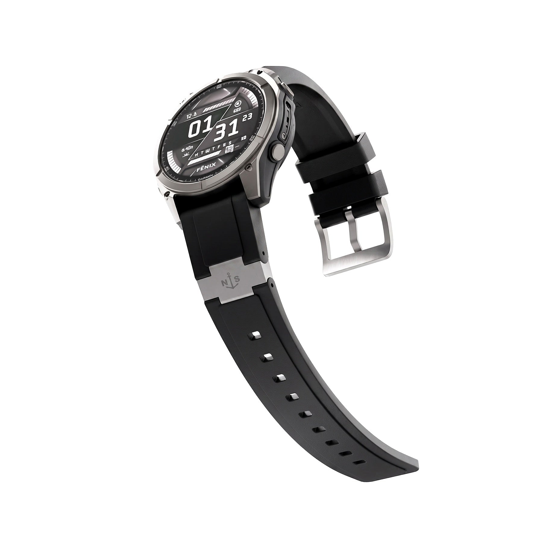 Baool Rugged FKM Watch Band for Garmin