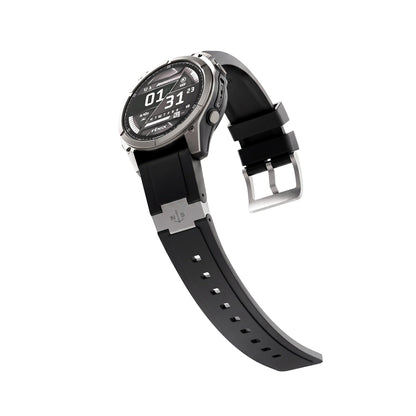 Baool Rugged FKM Watch Band for Garmin