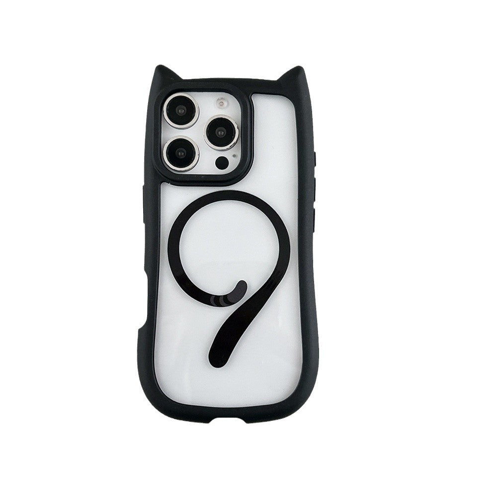 Cute 3D Cat Ear MagSafe Case for iPhone