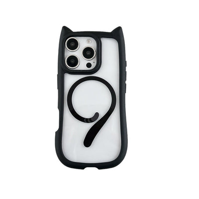 Cute 3D Cat Ear MagSafe Case for iPhone