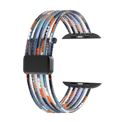 Fish Silk Mesh Breathable Magnetic Soft Strap For Apple Watch