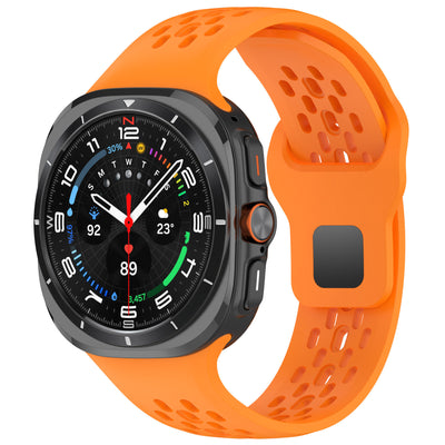 Sports breathable silicone watch strap for Samsung Galaxy watch Ultra/Ultra2