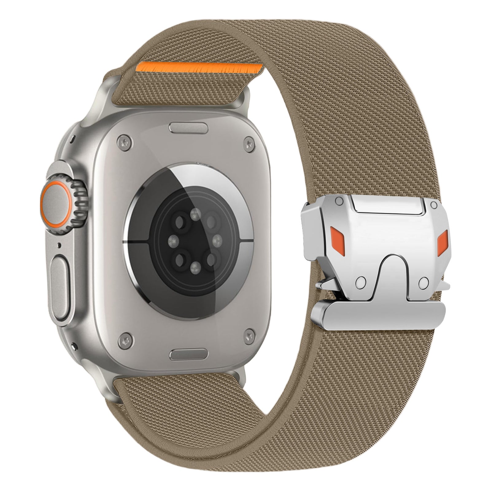 Heavy‑Duty Elastic Woven Nylon Band for Apple Watch