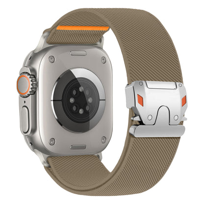 Heavy‑Duty Elastic Woven Nylon Band for Apple Watch