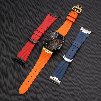 Chrono-Strata Apple Watch Band – FKM Fluoroelastomer with Butterfly Clasp