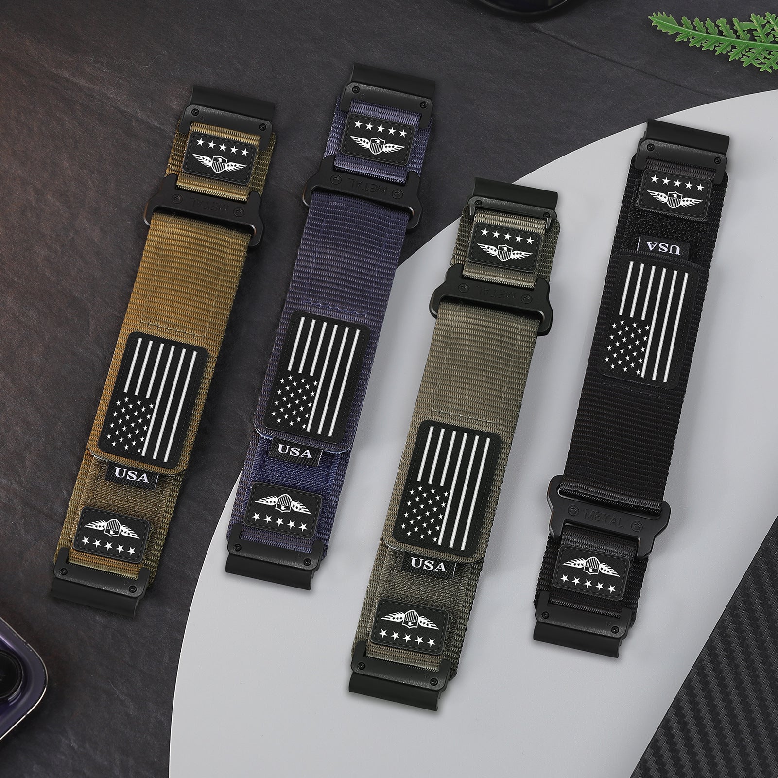 Rugged Nylon Band For Garmin-Lengthened Size