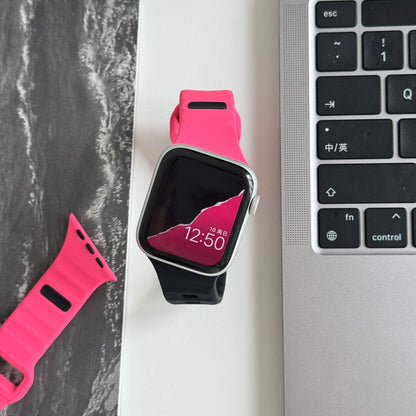 Asymmetric Ridge Design Sport Band For Apple Watch