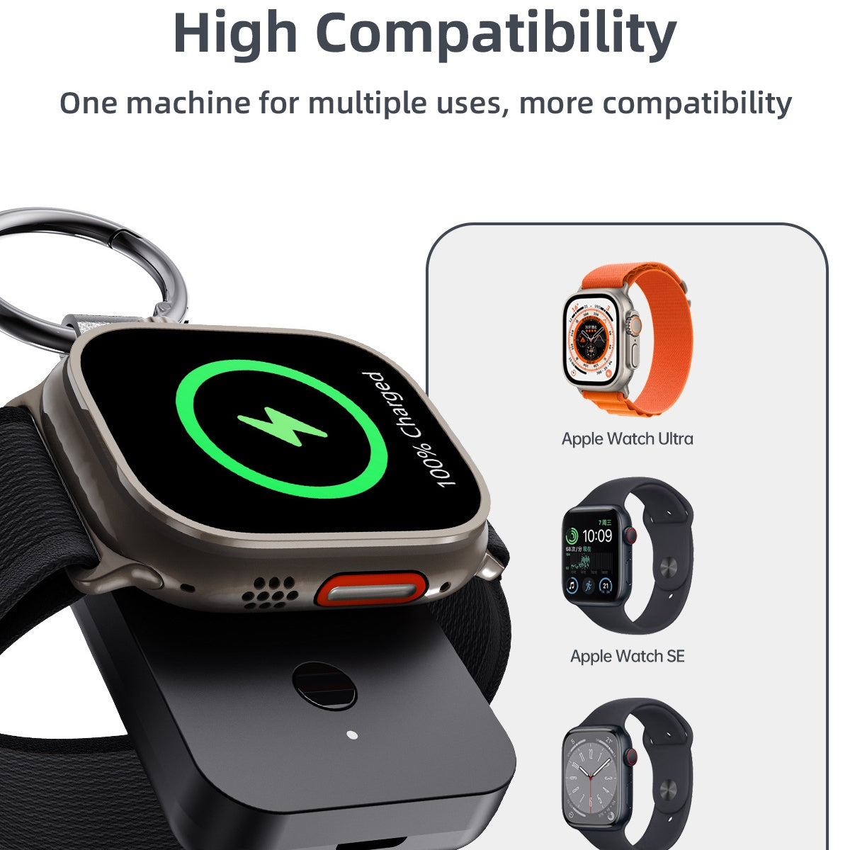 Smart Keychain Power Bank Fast Charging for IWatch / Samsung