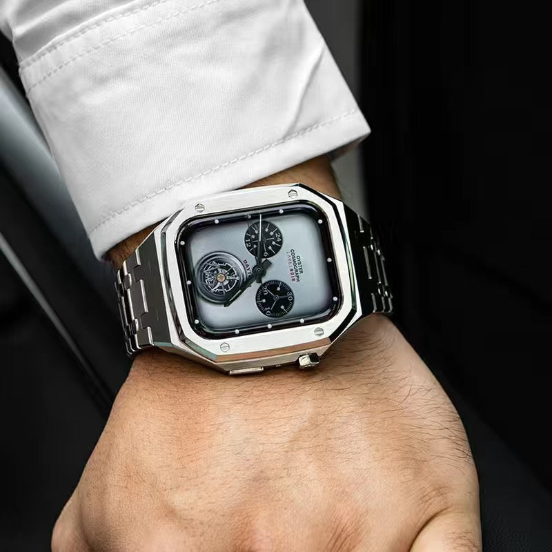 AP Stainless Steel Band Stainless Steel Case Retrofit Kit For Apple Watch