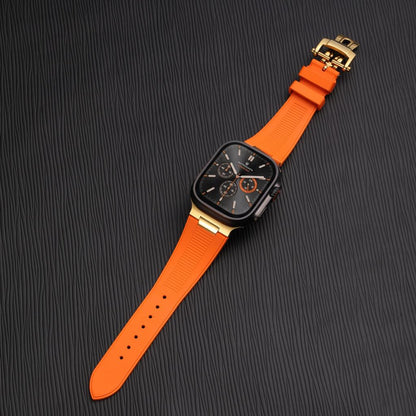 Chrono-Strata Apple Watch Band – FKM Fluoroelastomer with Butterfly Clasp