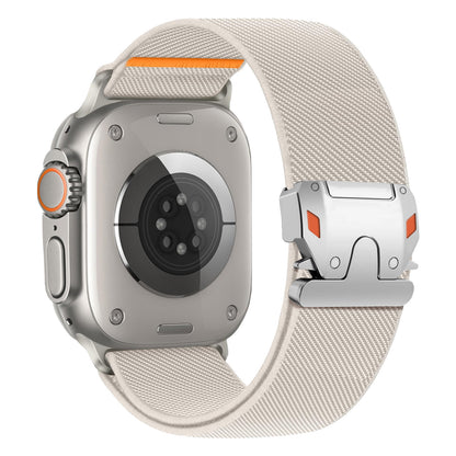 Heavy‑Duty Elastic Woven Nylon Band for Apple Watch
