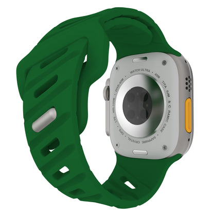 Asymmetric Oblique Hole Silicone Watch Strap for Apple Watch