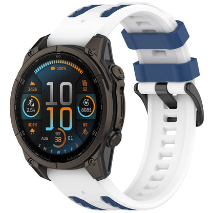 Two-tone Textured Silicone Watch Strap For Garmin