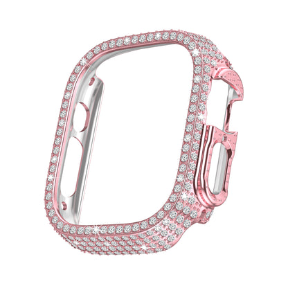 Diamond-encrusted Full Cover Case Screen Protector For Apple Watch