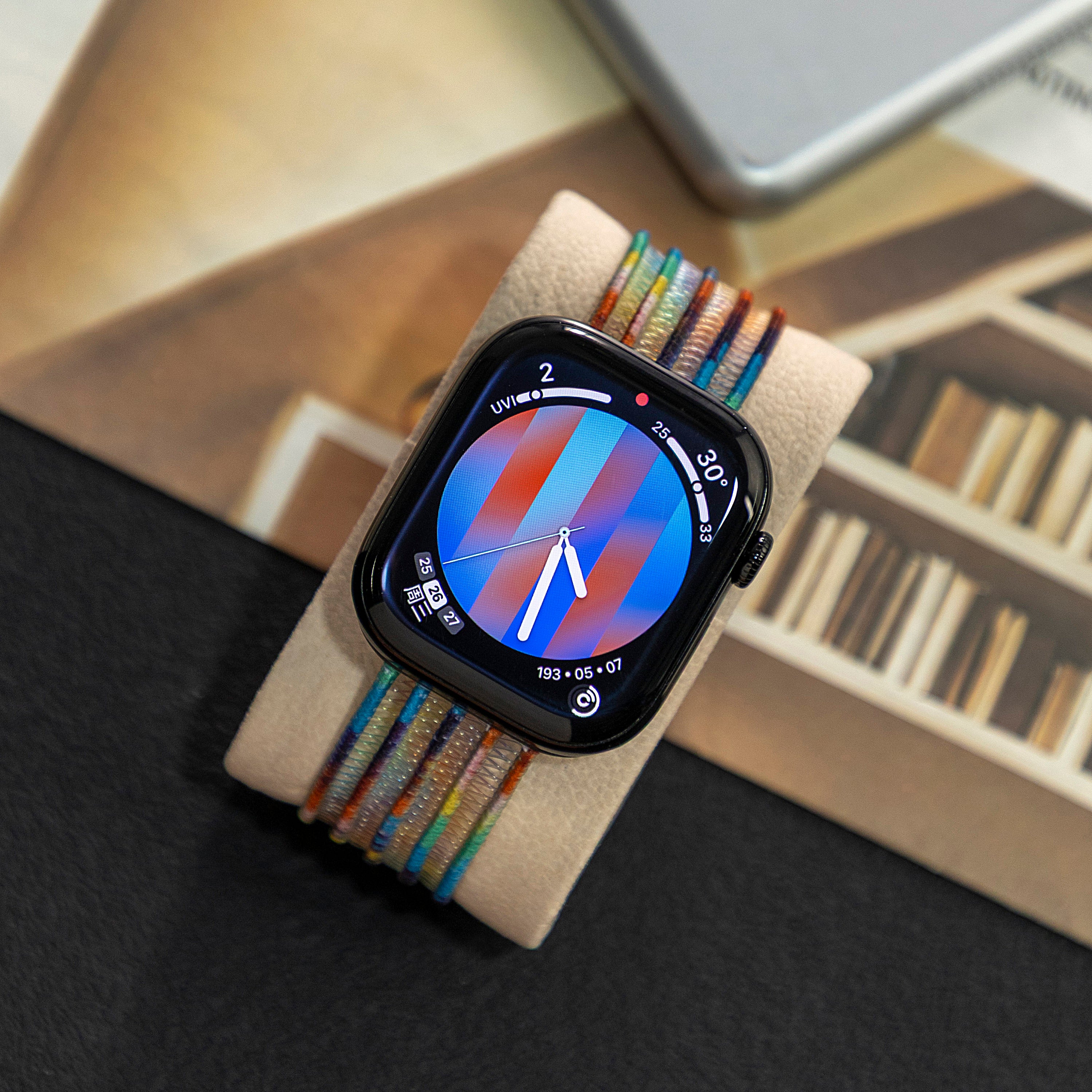 Fish Silk Mesh Breathable Magnetic Soft Strap For Apple Watch