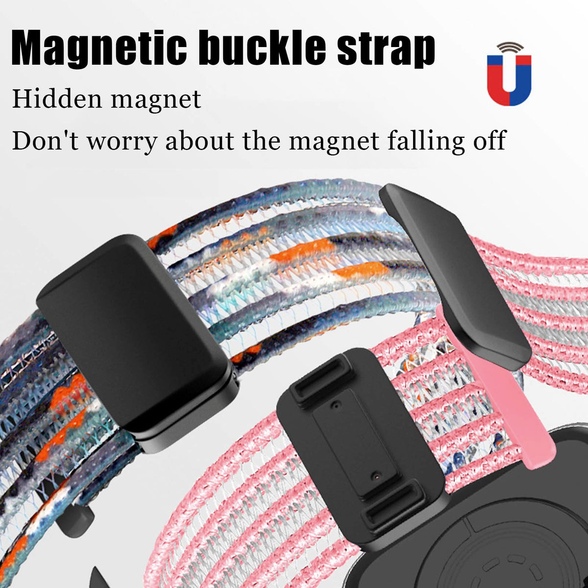 Fish Silk Mesh Breathable Magnetic Soft Strap For Apple Watch