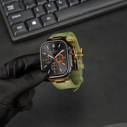 Chrono-Strata Apple Watch Band – FKM Fluoroelastomer with Butterfly Clasp