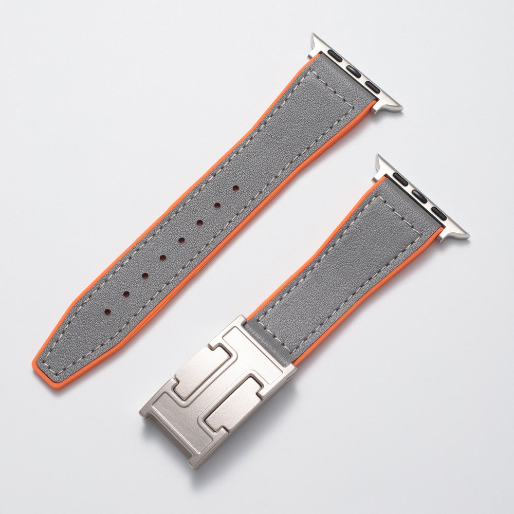 Leather Magnetic Buckle Strap for Apple Watch