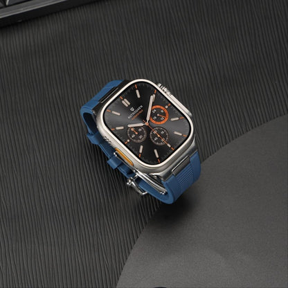 Chrono-Strata Apple Watch Band – FKM Fluoroelastomer with Butterfly Clasp