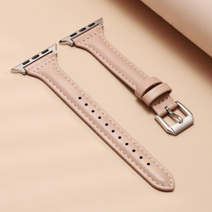 Women's Slim Leather Apple Watch Bands-Thin strap