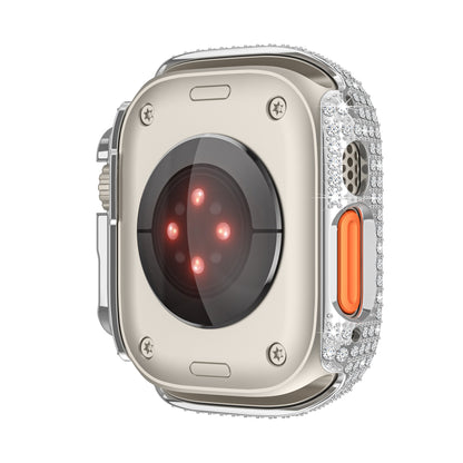 Diamond-encrusted Full Cover Case Screen Protector For Apple Watch