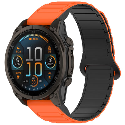 Silicone Magnetic Loop Band For Garmin Fenix 8 5X 6 Pro 6X 7 7X