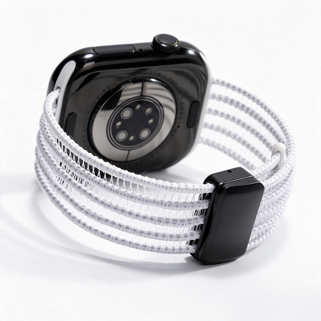 Fish Silk Mesh Breathable Magnetic Soft Strap For Apple Watch