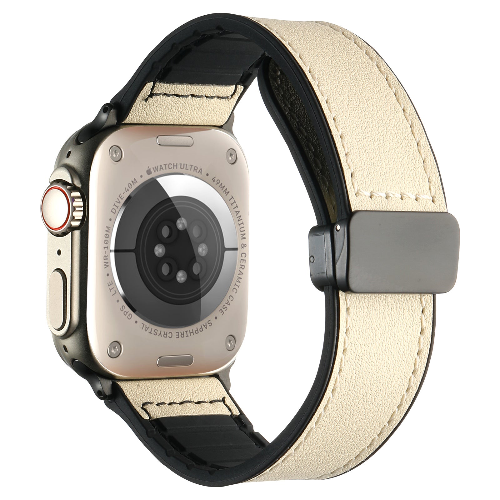 Silicone Magnetic Leather Strap