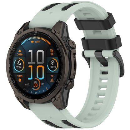 Two-tone Textured Silicone Watch Strap For Garmin