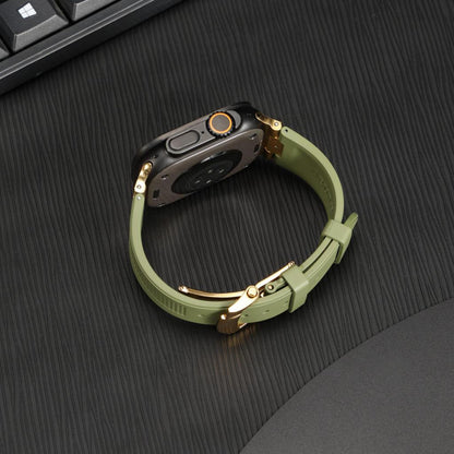 Chrono-Strata Apple Watch Band – FKM Fluoroelastomer with Butterfly Clasp