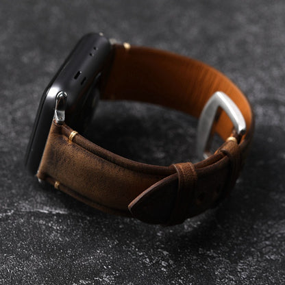 Handmade Italian leather strap for Apple Watch