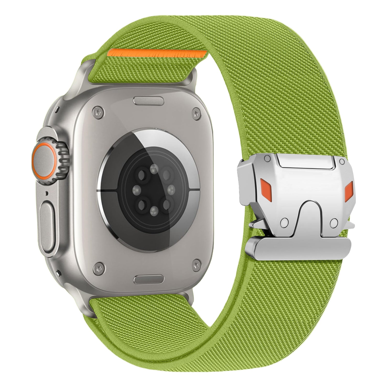 Heavy‑Duty Elastic Woven Nylon Band for Apple Watch