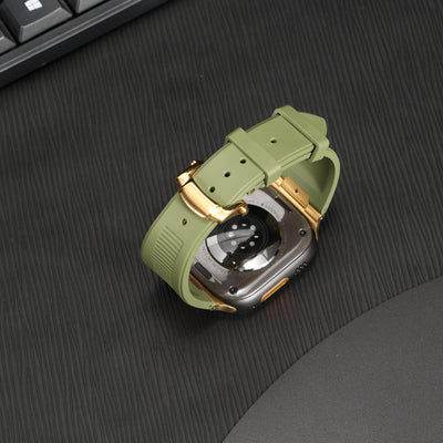 Chrono-Strata Apple Watch Band – FKM Fluoroelastomer with Butterfly Clasp