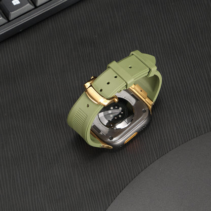 Chrono-Strata Apple Watch Band – FKM Fluoroelastomer with Butterfly Clasp