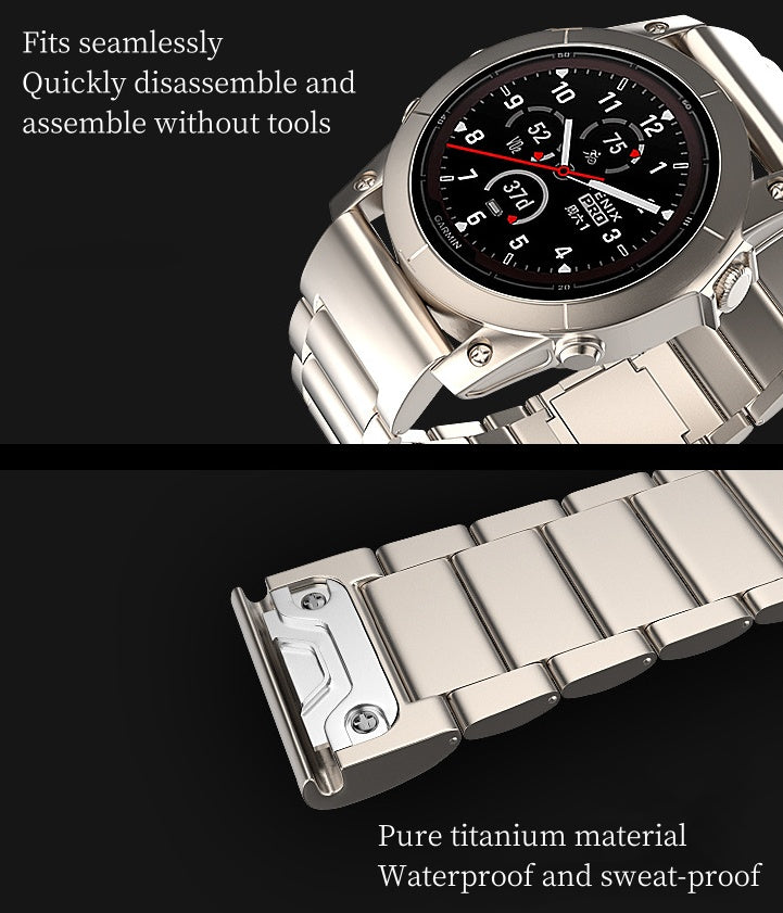 Titanium watch straps for Garmin Watch