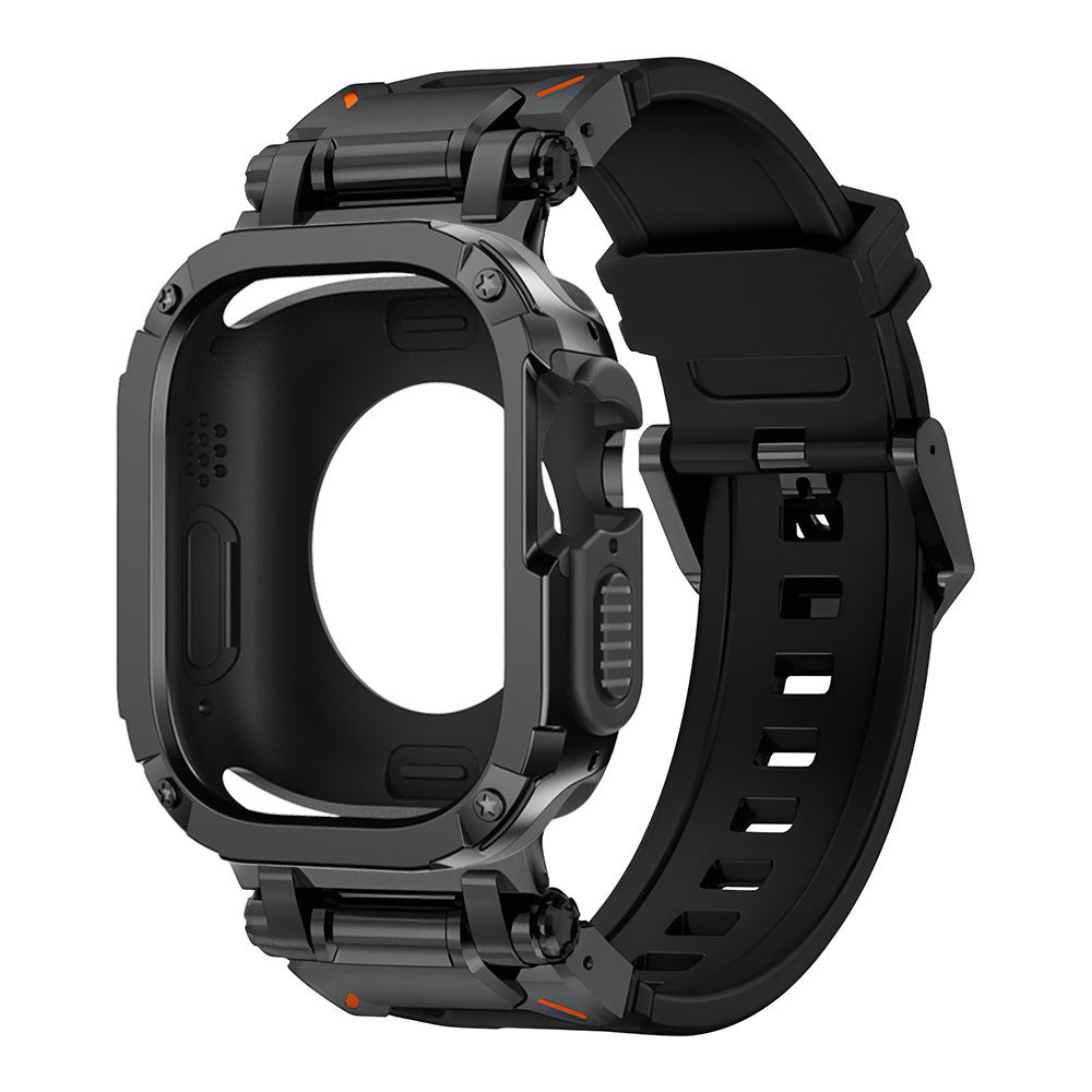 Explorer Tactical Fluoro Rubber Strape+ TPU+PC 2-in-1 Case For Apple Watch