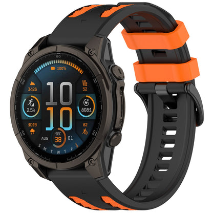 Two-tone Textured Silicone Watch Strap For Garmin