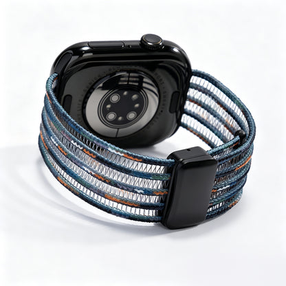 Fish Silk Mesh Breathable Magnetic Soft Strap For Apple Watch