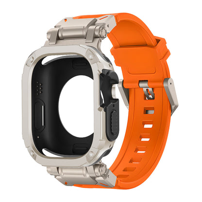 Explorer Tactical Fluoro Rubber Strape+ TPU+PC 2-in-1 Case For Apple Watch