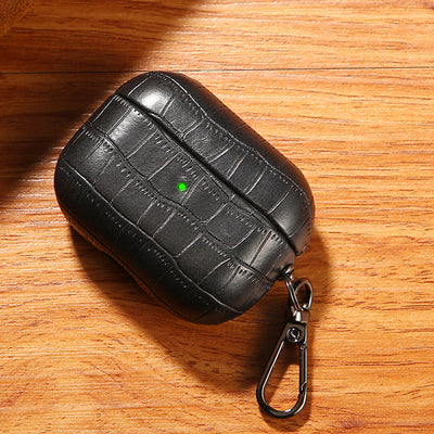 Crocodile Texture Leather AirPods Case