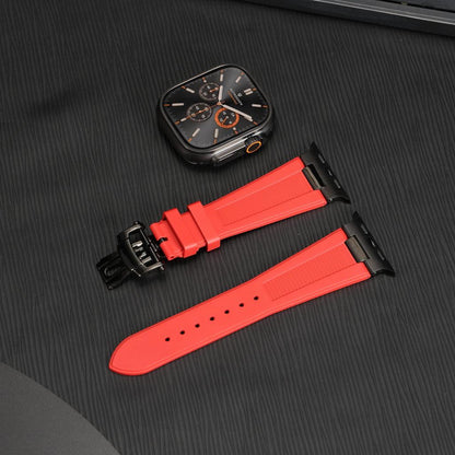 Chrono-Strata Apple Watch Band – FKM Fluoroelastomer with Butterfly Clasp