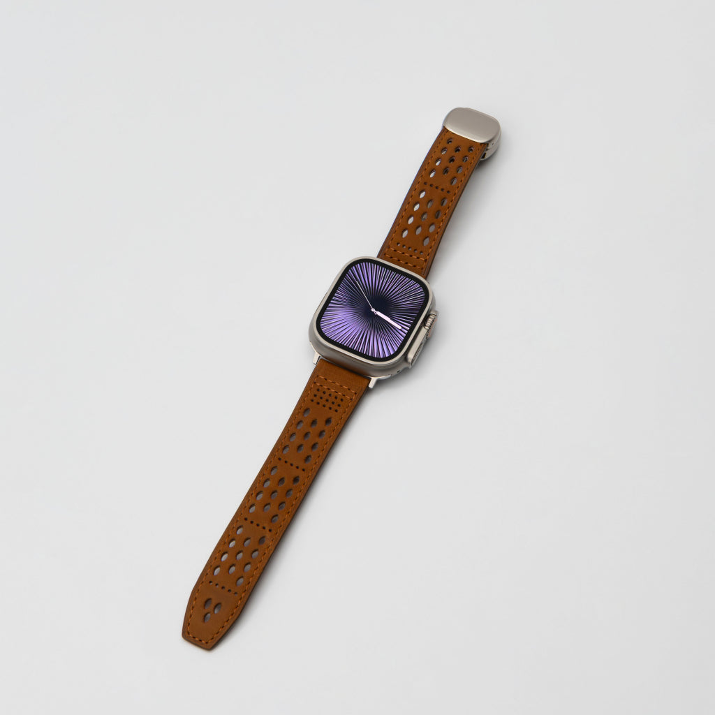 Upgraded Magnetic Buckle Leather Strap For Apple Watch