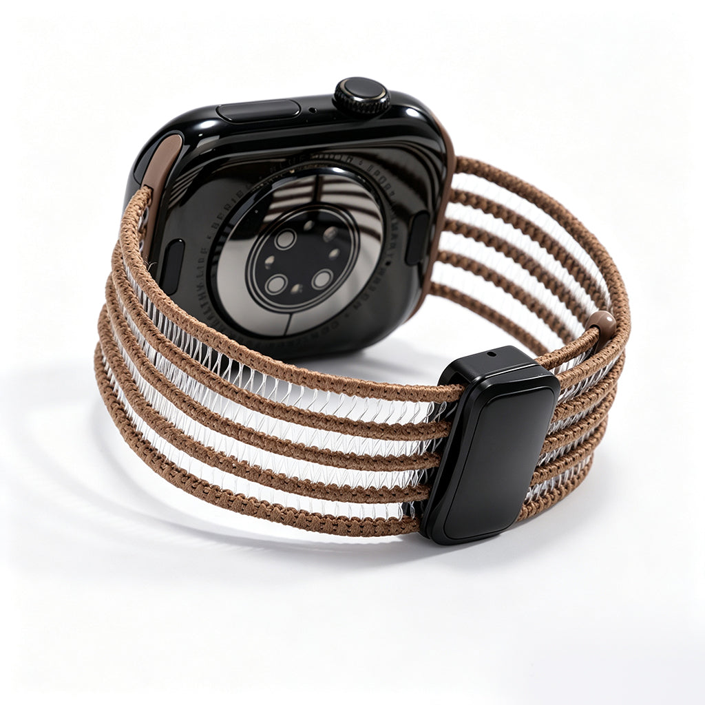 Fish Silk Mesh Breathable Magnetic Soft Strap For Apple Watch