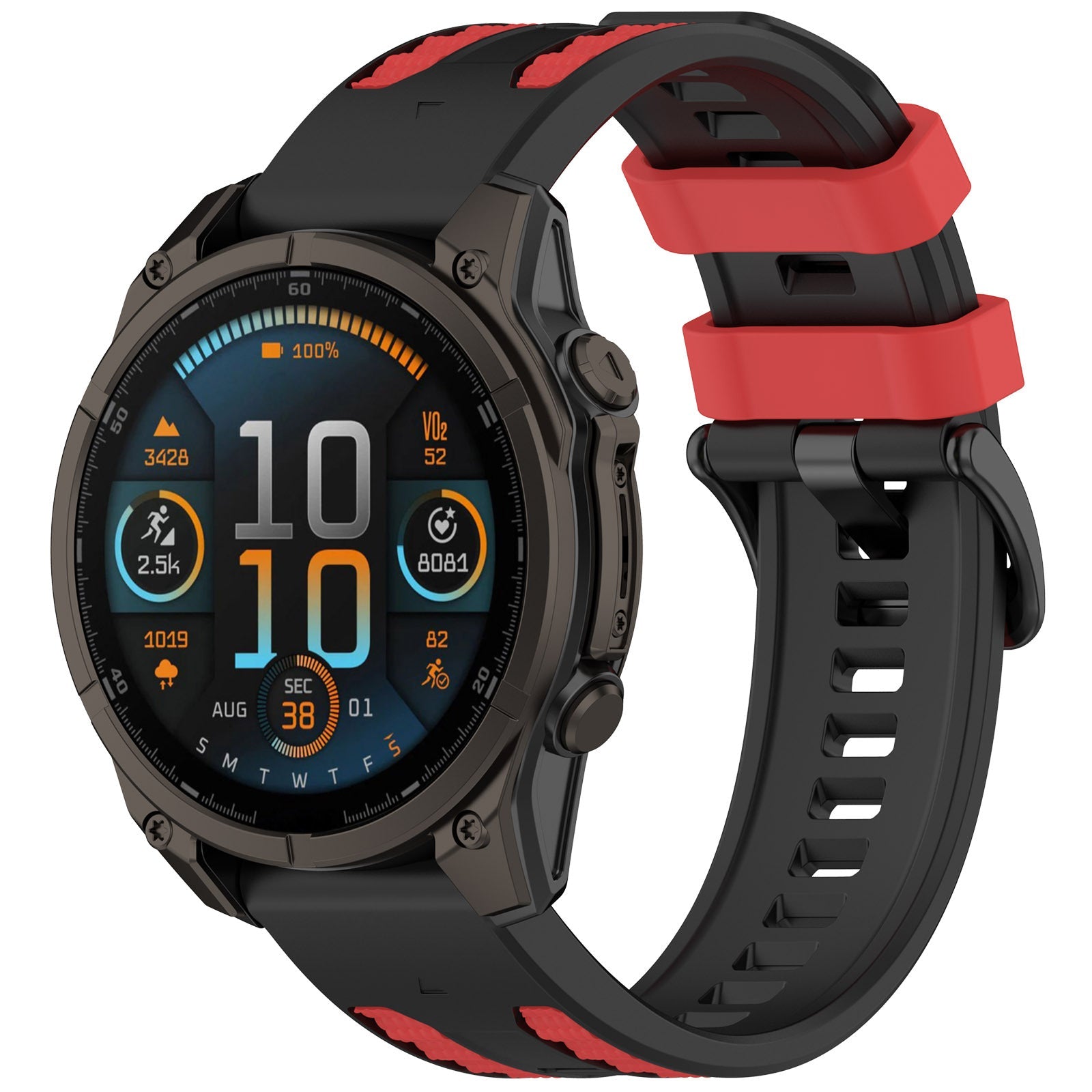 Two-tone Textured Silicone Watch Strap For Garmin