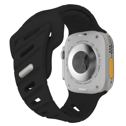 Asymmetric Oblique Hole Silicone Watch Strap for Apple Watch