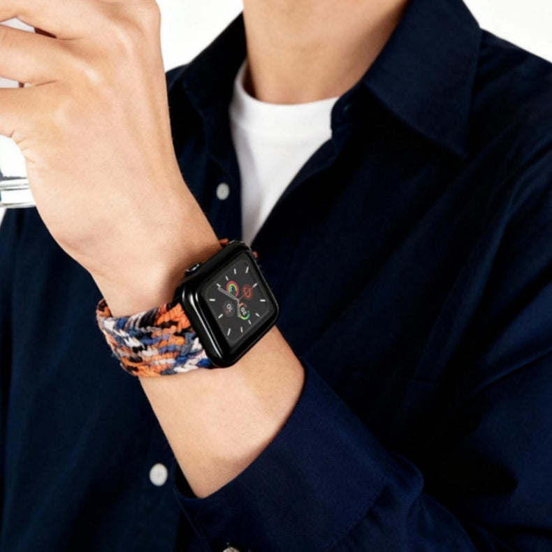 Modern style magnetic clasp breathable nylon strap For Apple Watch