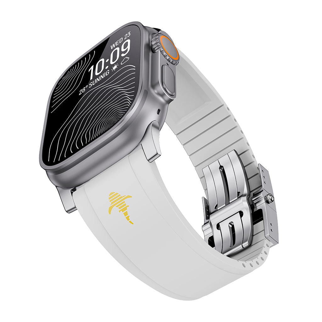 Luminous Great White Shark FKM Rubber Strap