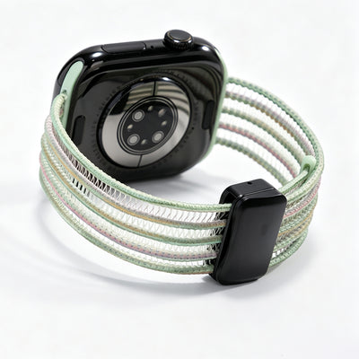 Fish Silk Mesh Breathable Magnetic Soft Strap For Apple Watch