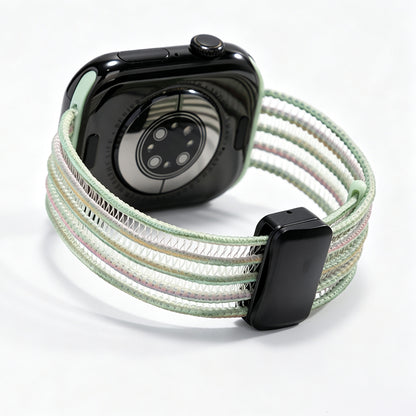 Fish Silk Mesh Breathable Magnetic Soft Strap For Apple Watch